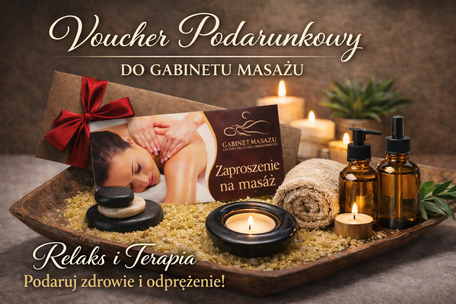 voucher na masaż Voucher na masaż Wrocław - prezent dla bliskiej osoby.